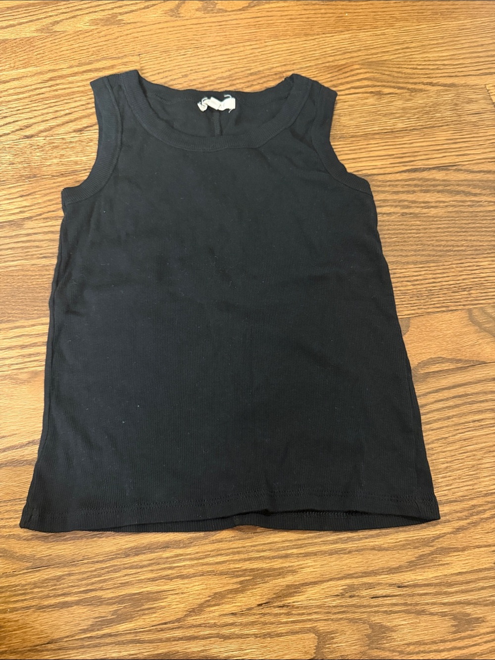Z Supply Kids Black Ribbed Tank Top Size Large